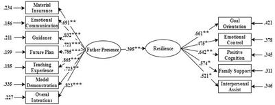 Father presence and resilience of Chinese adolescents in middle school: Psychological security and learning failure as mediators